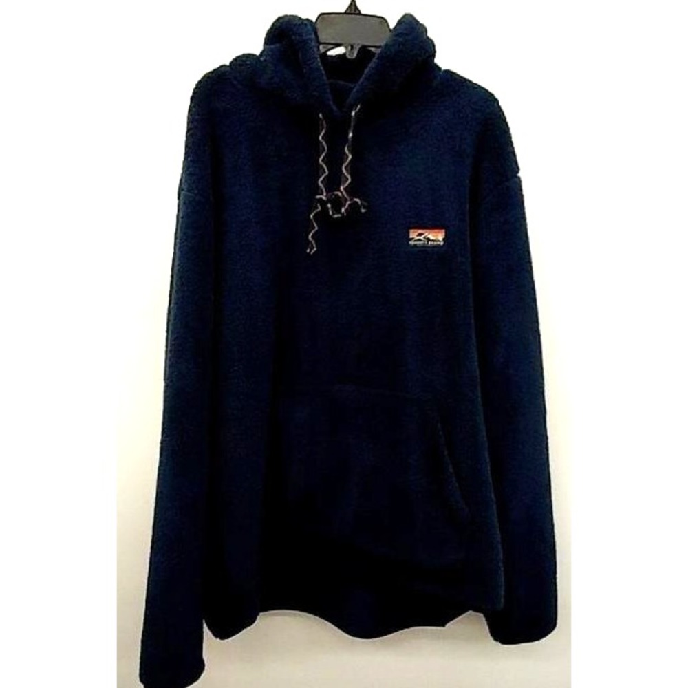 Faherty Men's Blue Fleece Hoodie - Size XXL